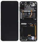 LCD ekraan Samsung F711 Z Flip3 5G puuteekraani ja raamiga (sisemine) Phantom Black originaal (kasutatud, Grade B)