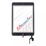MUSTTBY puuteekraan + tagakleebis + Home iPAD Mini 3 jaoks (must)