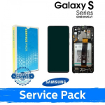 Samsung G998 S21 Ultra &uuml;hilduv LCD-ekraan koos raamiga / fantoommust / (hoolduskomplekt) +KOOS AKUGA
