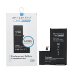 AmpSentrix Basic aku iPhone 15 PRO jaoks (suurendatud mahutavus 3480 mAh)