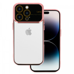 Dėklas telefonui su elektro lę&scaron;iu Iphone 13 Pro Max rožinis auksas