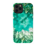 Kingxbar Agate seeria &uuml;mbris kaunistatud tr&uuml;kitud Achate iPhone 12 mini roheline