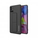 Wozinsky Kickstand Case silikoonist &uuml;mbris koos statiiviga Samsung Galaxy M51 jaoks must