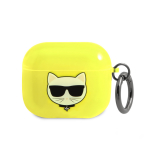 Karl Lagerfeld Choupette &uuml;mbris AirPods 3 jaoks - kollane