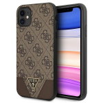 Guess 4G Triangle Collection &uuml;mbris jaoks iPhone 11 6.1" / Xr 6.1" - brown
