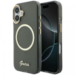 Guess IML Script Metal MagSafe &Uuml;mbris for iPhone 17 - must
