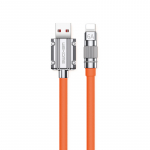 WEKOME WDC-186 Wingle Series USB-A&ndash;Lightning laadimis- ja andmekaabel, 1 m, oranž
