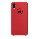 Dėklas "Silicone Case" skirtas iPhone Xs Max / Red Product / su įpakavimu
