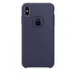 Dėklas "Silicone Case" skirtas iPhone X (XS) / Midnight Blue / su įpakavimu