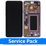 LCD Ekraan &uuml;hilduv Samsung G965 S9 Plus raamiga / Lilac Purple / (Service Pack)