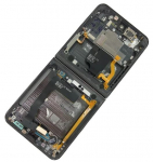 LCD ekraan Samsung F721 Z Flip4 5G puuteekraani ja raamiga (sisemine) Phantom Black originaal (kasutatud, Grade B)