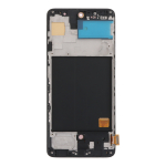 Ekraan Samsung A515 A51 2020 puutetundliku klaasi ja raamiga must OLED (real size)