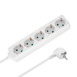 Rebel 5 pesaga Saksa t&uuml;&uuml;pi pikendusjuhe, 5 m, l&uuml;litita, 3 x 1,5 mm, valge