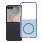 Case for Samsung Z Flip 8 5G Forcell F-Protect Vivid Premium compatible with MagSafe blue