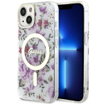 Guess GUHMP14MHCFWST iPhone 14 Plus 6.7" l&auml;bipaistev hardcase Flower MagSafe