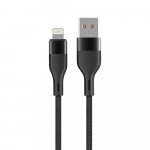 Maxlife MXUC-07 cable USB - Lightning 1,0 m 2,4A must nylon