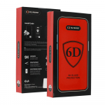 Tel Protect pilno klijavimo 6D apsauginis stiklas IPHONE 13 PRO MAX juodas - 10 rinkinys
