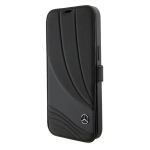 Mercedes Leather Wave Pattern iPhone 15 Pro &Uuml;mbris - must
