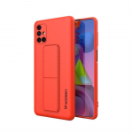 Wozinsky Kickstand Case silikoonist &uuml;mbris koos statiiviga Samsung Galaxy M51 jaoks punane