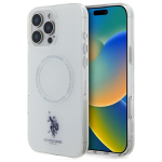 US Polo IML Ring MagSafe &Uuml;mbris jaoks iPhone 16 Pro Max - valge
