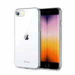 Crong Crystal Slim &uuml;mbris seadmele iPhone SE (2020) / 8 / 7, l&auml;bipaistev