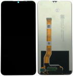 Ekranas Oppo A57/A77/A56s 5G (2022) su lietimui jautriu stikliuku Black ORG