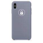 Dėklas "Silicone Case" skirtas iPhone Xs Max / Levander Gray / su įpakavimu