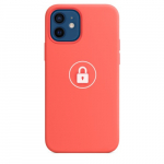 Dėklas "Silicone Case" skirtas iPhone 12 (12 Pro) / Pink Citrus / su įpakavimu