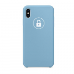 Dėklas "Silicone Case" skirtas iPhone Xs Max / Cornflower / su įpakavimu