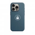 Telefono dėklas "FineWoven" skirtas iPhone 15 Pro Max / Pacific Blue / pakuotėje