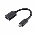 Trust Calyx USB-C USB-A adapteri kaabel must