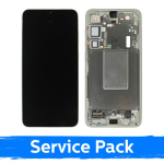 Samsung S926 S24 Plus &uuml;hilduv LCD-ekraan koos raamiga / jadroheline / (hoolduskomplekt) +KOOS AKUGA