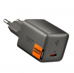 Spigen Essential EE301EU 1 pordiga 30 W seinalaadija &ndash; tumehall