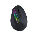 Wozinsky WMG-1164 juhtmevaba vertikaalne ergonoomiline m&auml;ngurihiir, 3600 DPI, RGB-taustvalgustusega &ndash; must