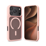 Crong Hybrid Matte Magnetic - MagSafe Case iPhone 18 Pro / 17 Pro (Pink)