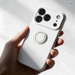 Case for iPhone 18 Pro Max / 17 Pro Max Silicone Ring silver