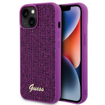 Guess Disco Metal Script &uuml;mbris jaoks iPhone 15 - roosa