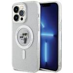 Karl Lagerfeld Karl&Choupette Glitter MagSafe &uuml;mbris jaoks iPhone 15 Pro Max - l&auml;bipaistev