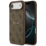 GUESS &uuml;mbris jaoks IPHONE 17 Air compatible with MagSafe GUHMP17MG4GFRW (PU 4G Ring Classic Logo) brown