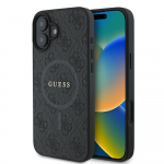 Guess 4G Ring Classic Logo MagSafe &uuml;mbris jaoks iPhone 16 Plus - must