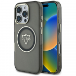 Guess IML Metal Mountain Logo MagSafe iPhone 16 Pro &Uuml;mbris - must
