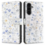 Tech-Protect Wallet &Uuml;mbris jaoks Samsung Galaxy A56 5G - Valge Daisies
