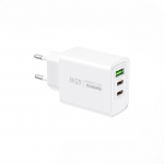 KIDDY SERIES 45W RP-U139 2xUSB-C/1xUSB NETWORK LAADIJA valge