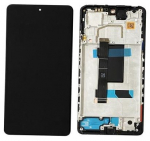 Ekranas Xiaomi Redmi Note 12 Pro 5G/Poco X5 Pro 5G su lietimui jautriu stikliuku ir rėmeliu Midnight Black originalus (used Grade B)