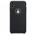 Dėklas "Silicone Case" skirtas iPhone Xs Max / Black / su įpakavimu