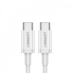 Ugreen US264 60518 USB-C / USB-C PD QC AFC kaabel 1m - valge