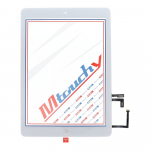 MUSTTBY puuteekraan + tagakleebis + Home iPAD Air1 jaoks (valge)