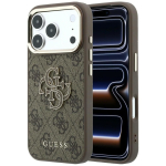 Kaitse&uuml;mbris seadmele iPhone 18 Pro / 17 Pro: (Big Resin Logo 4G), v&auml;rv: pruun