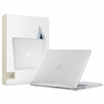 Tech-Protect SmartShell &Uuml;mbris jaoks MacBook Air 13" M2 / M3 / 2022-2024 - Clear-Glitter