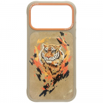 Nimmy Tiger MagSafe &uuml;mbris jaoks iPhone 17 Pro - light brown